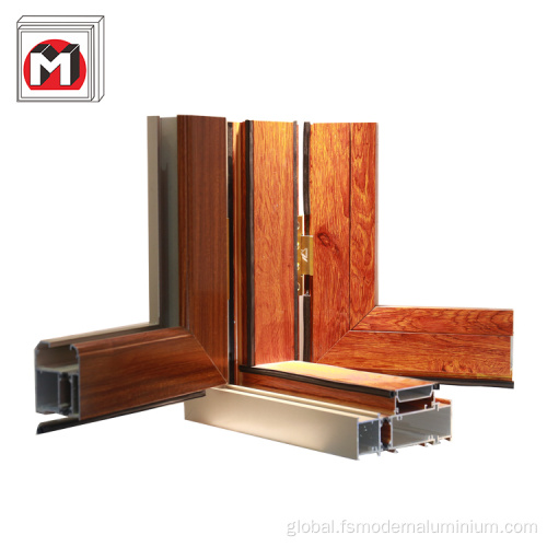 Curtain Wall High Quality Aluminum Wood Grain Doors and Windows Manufactory